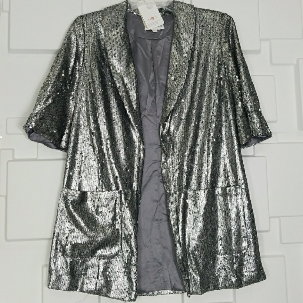 Blazer Sequince ARIANNA SILVER SEQUIN BLAZER - Picture 4 of 4